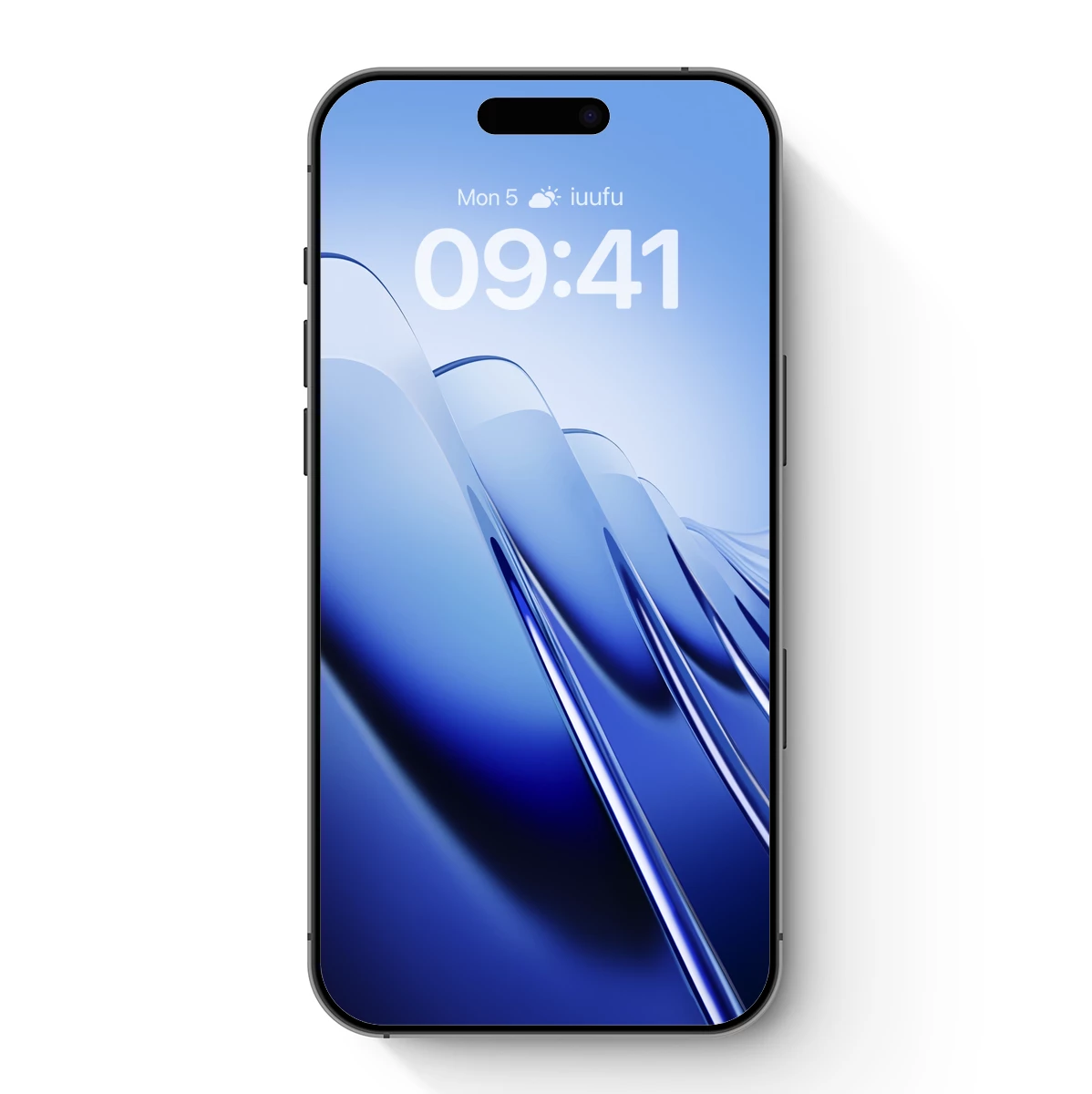 Blue Gradient Elegance: Abstract Flow Lines