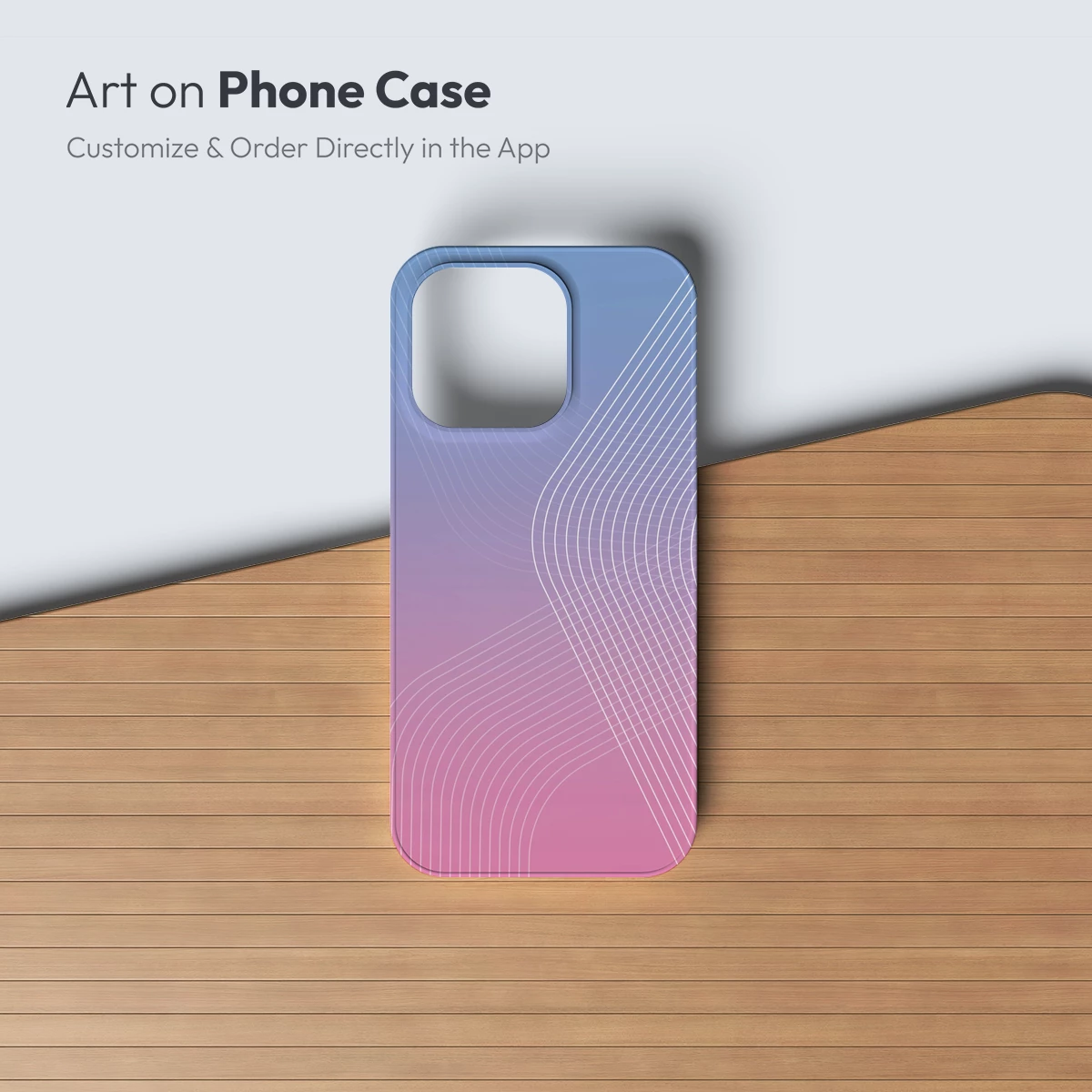 Gradient Flow: Wavy Lines in Pastel Harmony - Image 3