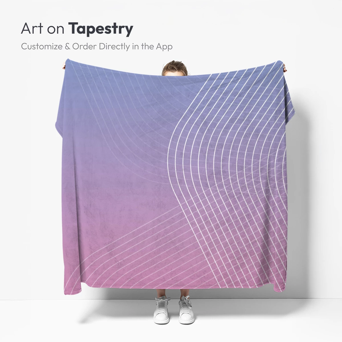 Gradient Flow: Wavy Lines in Pastel Harmony - Image 5