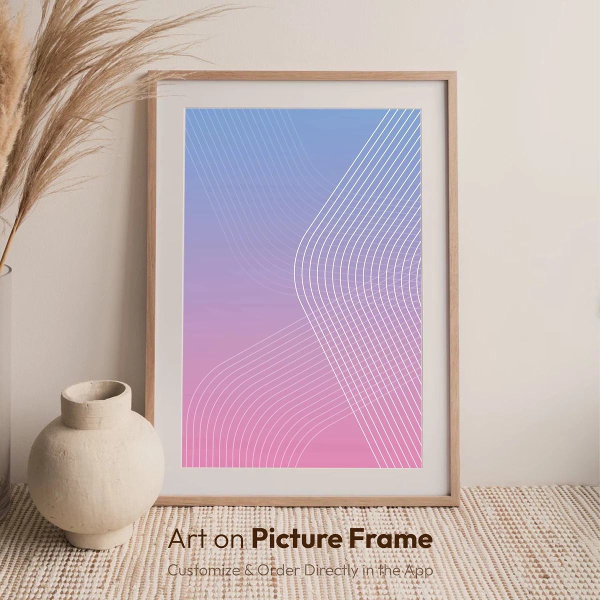 Gradient Flow: Wavy Lines in Pastel Harmony - Image 7