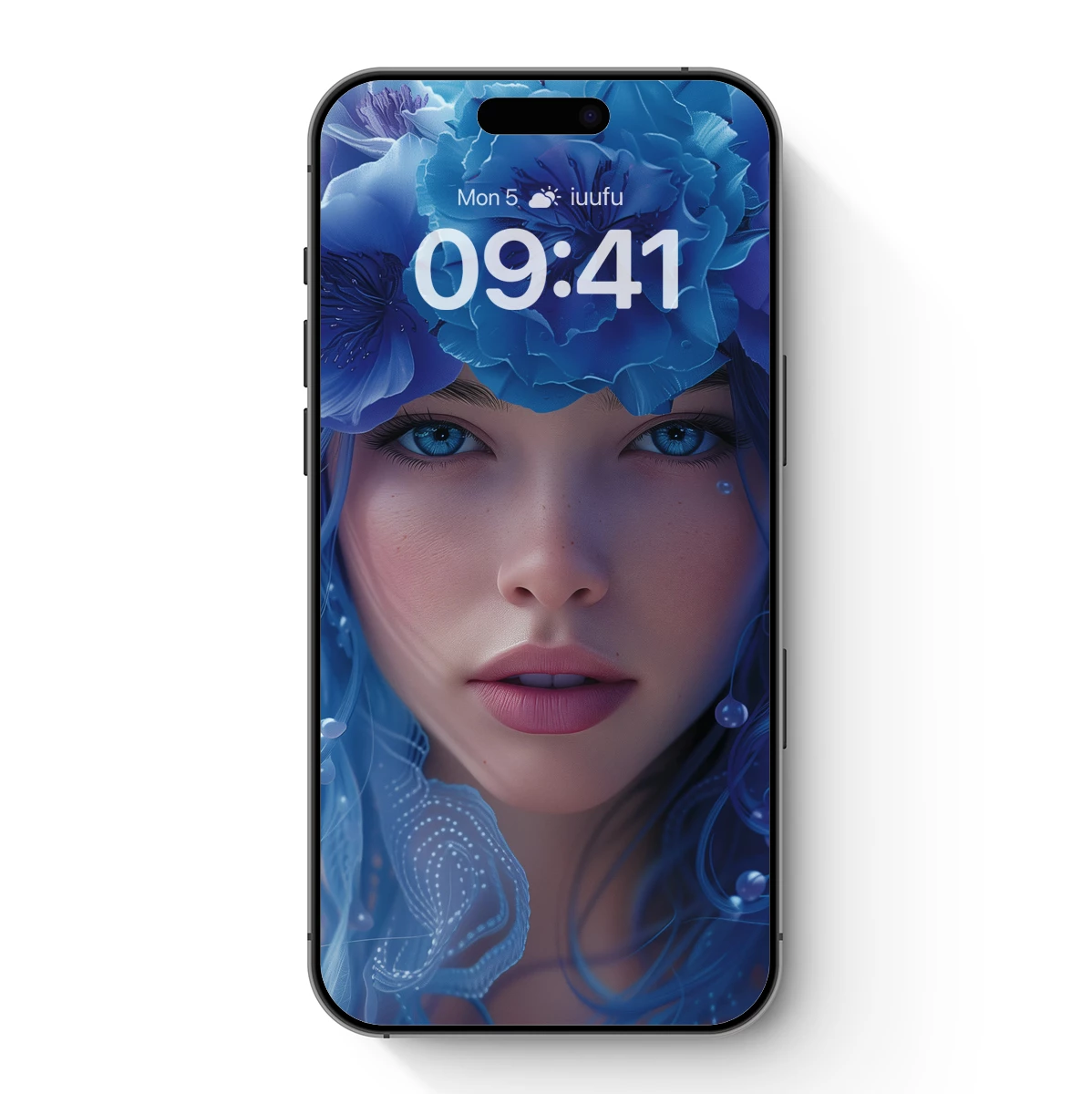 Blue Floral Enchantment: Ethereal Beauty in Bloom