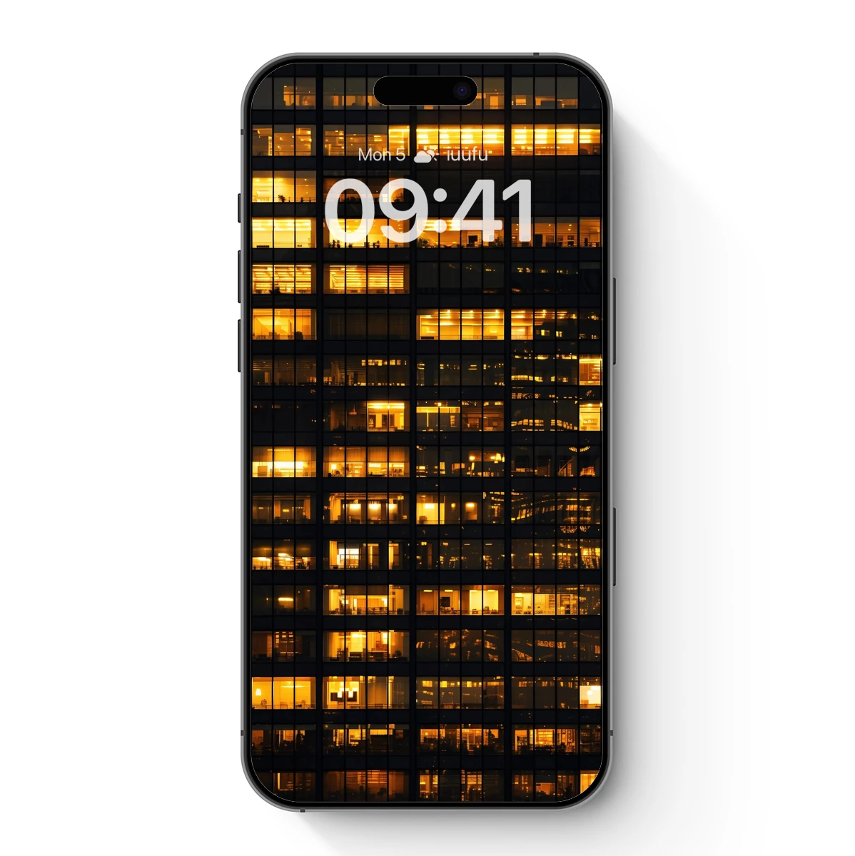Golden Grid: Urban Night Glow