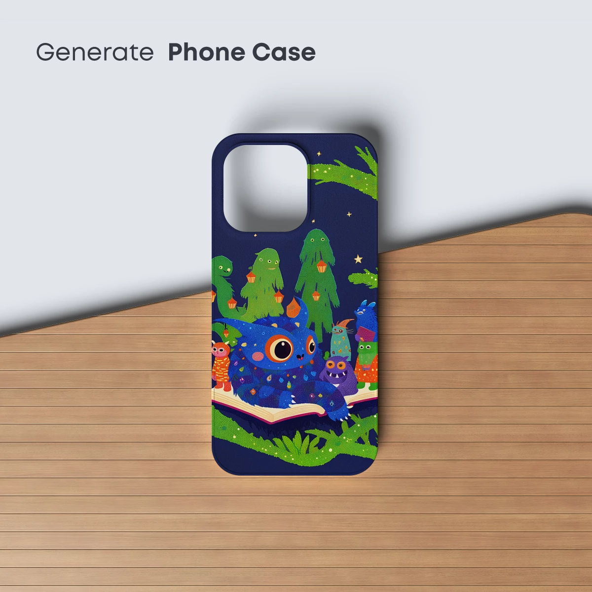 Enchanted Night Tales: Monsters Reading Under Moonlight - Image 3