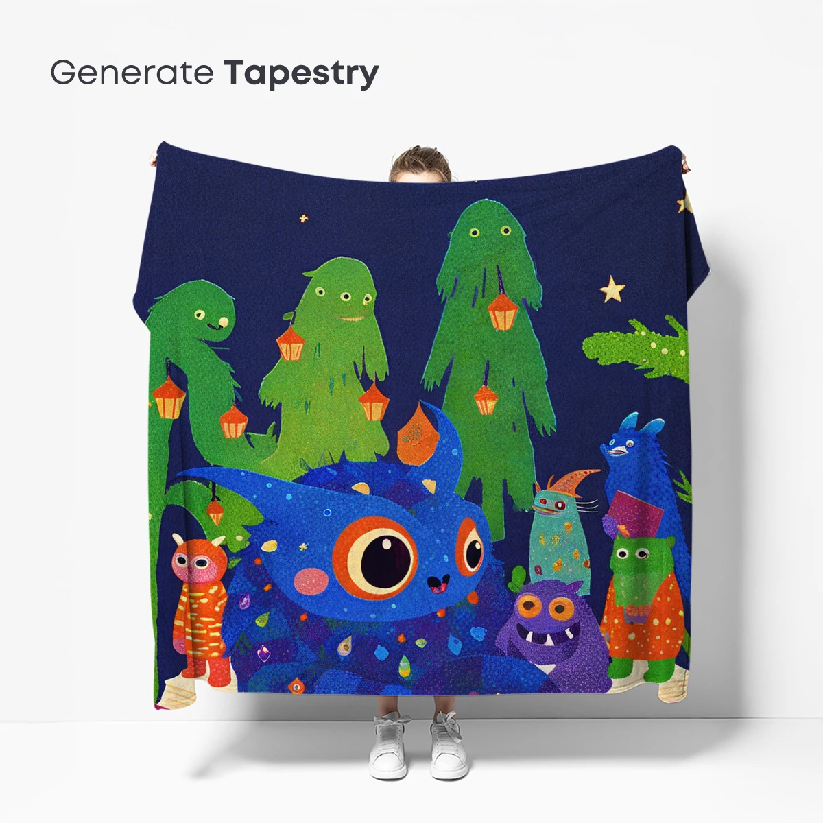 Enchanted Night Tales: Monsters Reading Under Moonlight - Image 5