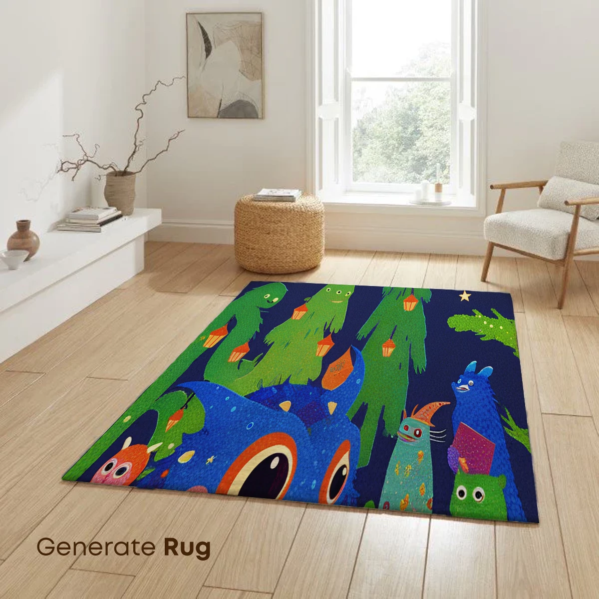 Enchanted Night Tales: Monsters Reading Under Moonlight - Image 6