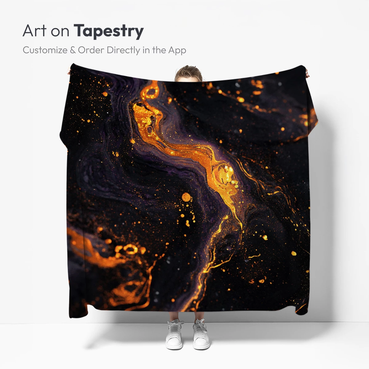 Golden Abyss: Elegance in Dark Fluidity - Image 5