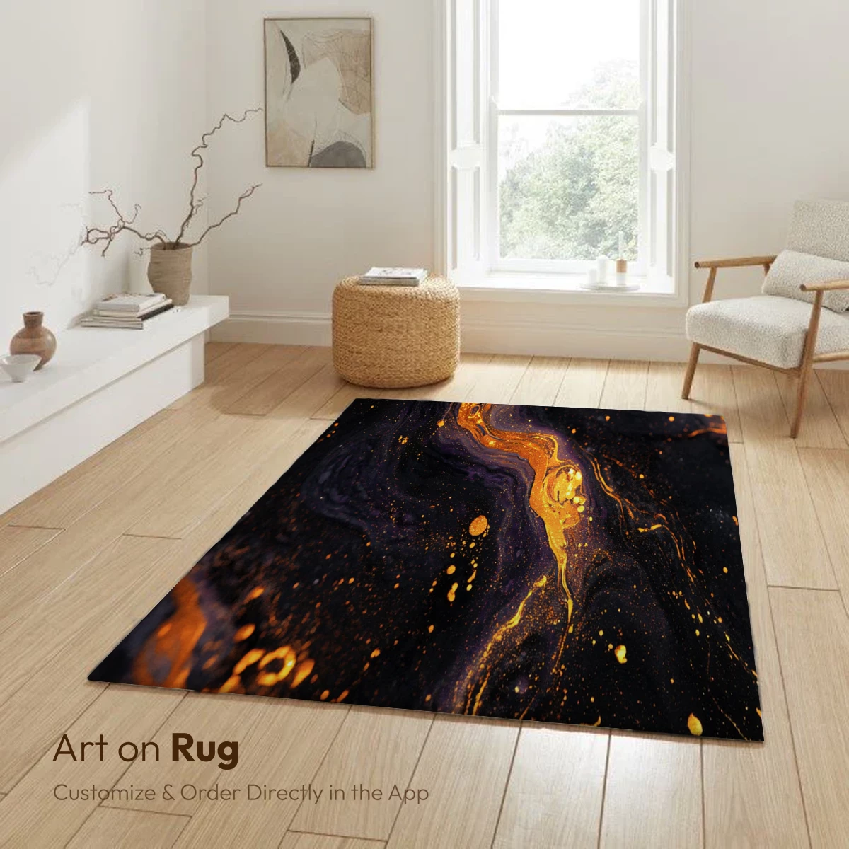 Golden Abyss: Elegance in Dark Fluidity - Image 6