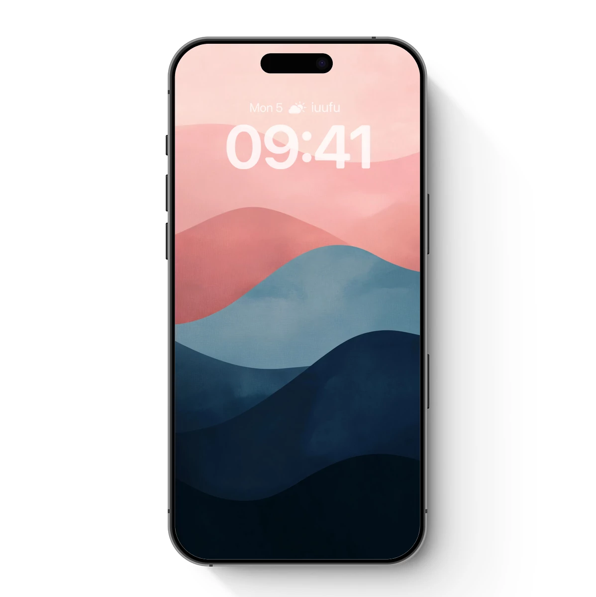 Abstract Horizon Layers: Pink and Blue Serenity - Image 7
