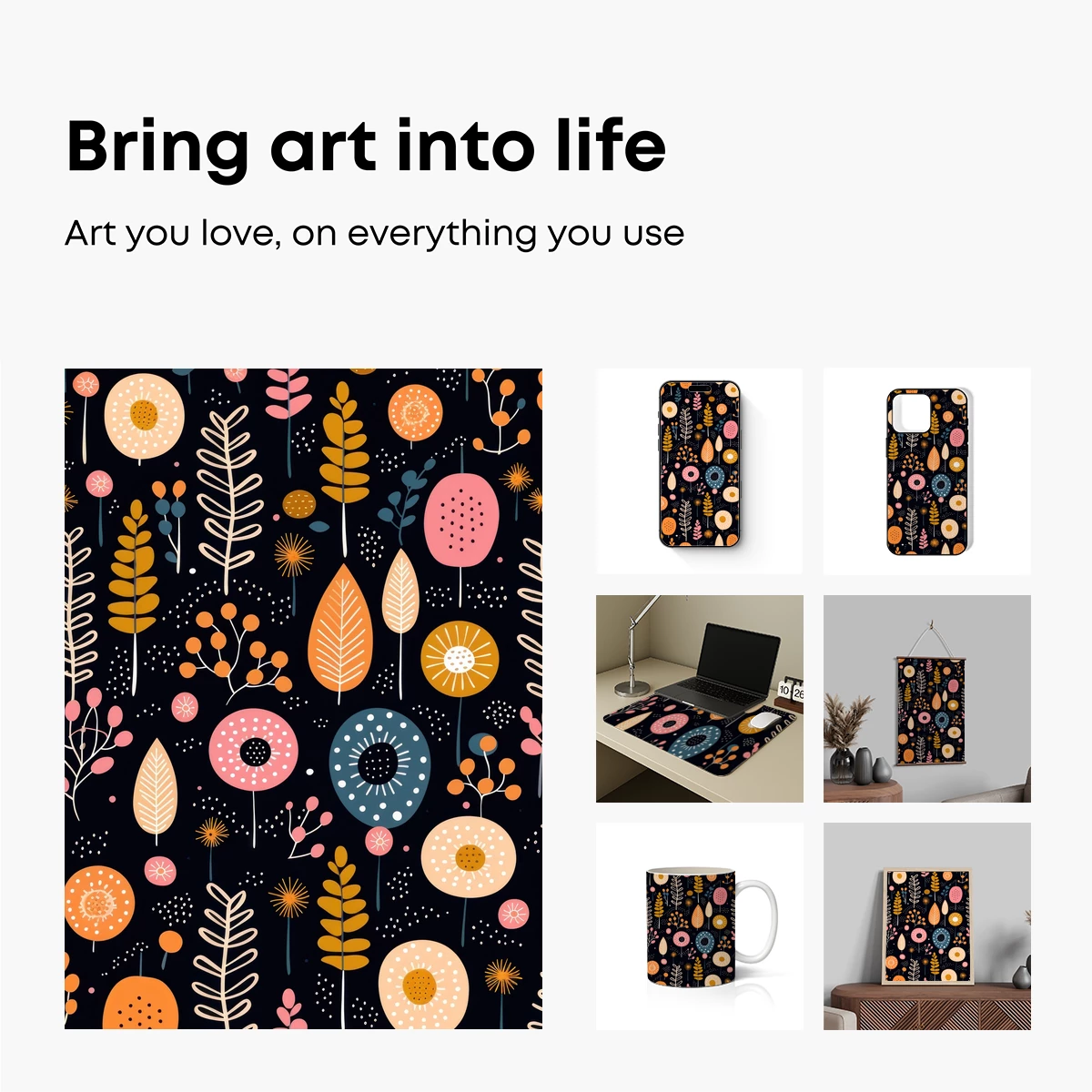 Botanical Whimsy: Colorful Floral Fantasy - Image 2