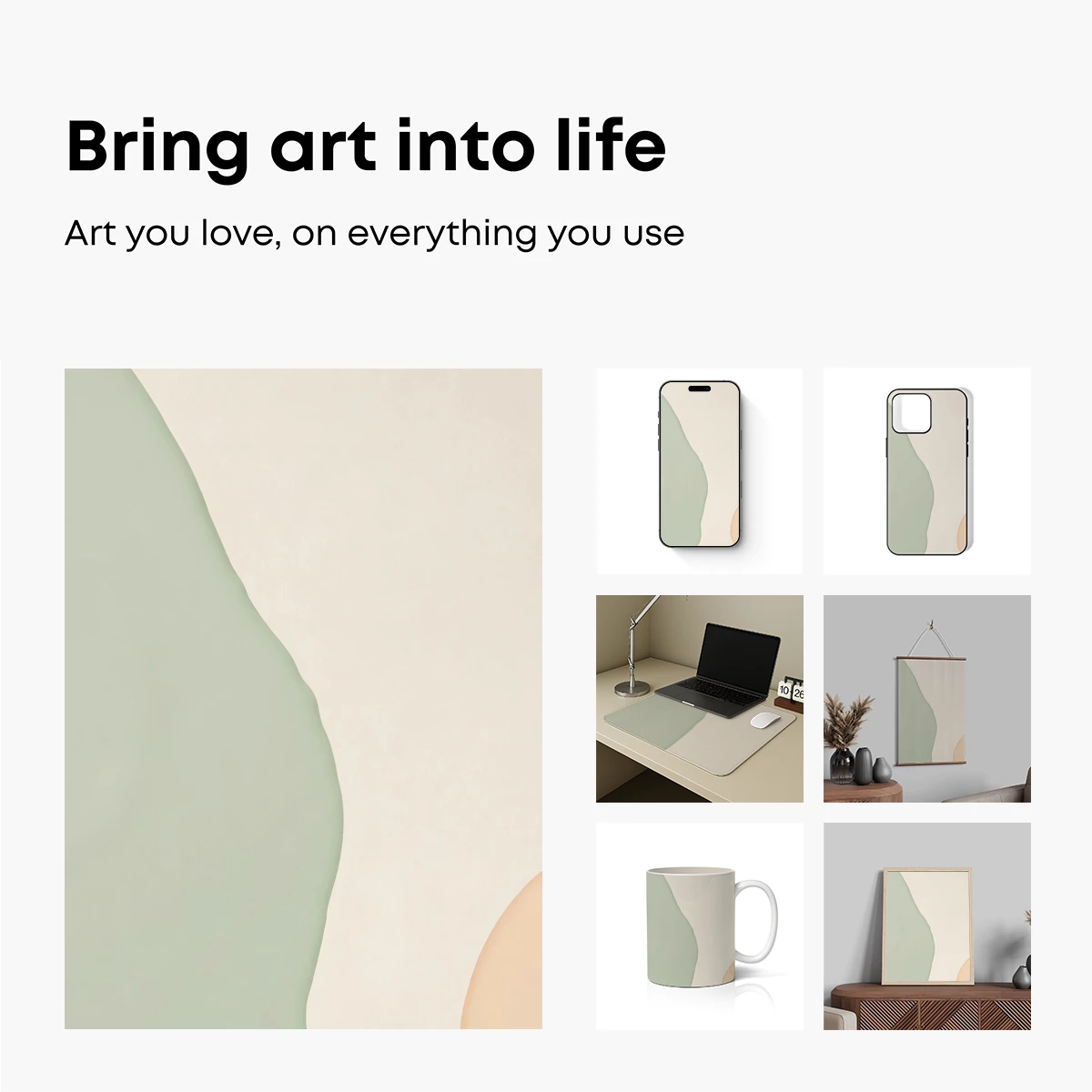 Abstract Flow: Pastel Waves in Harmony - Image 2