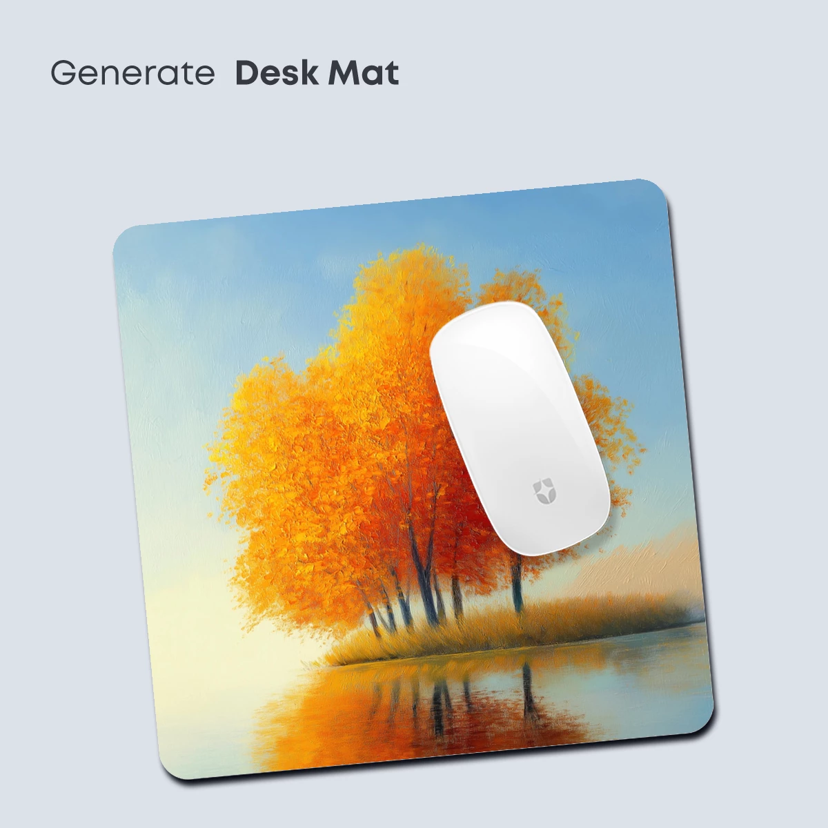 Autumn Reflections: Golden Trees Mirrored in Serene Waters - Image 4