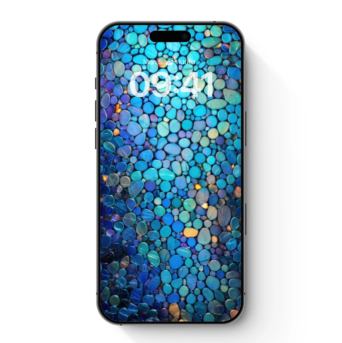 Blue Pebble Symphony: A Mosaic of Oceanic Dreams