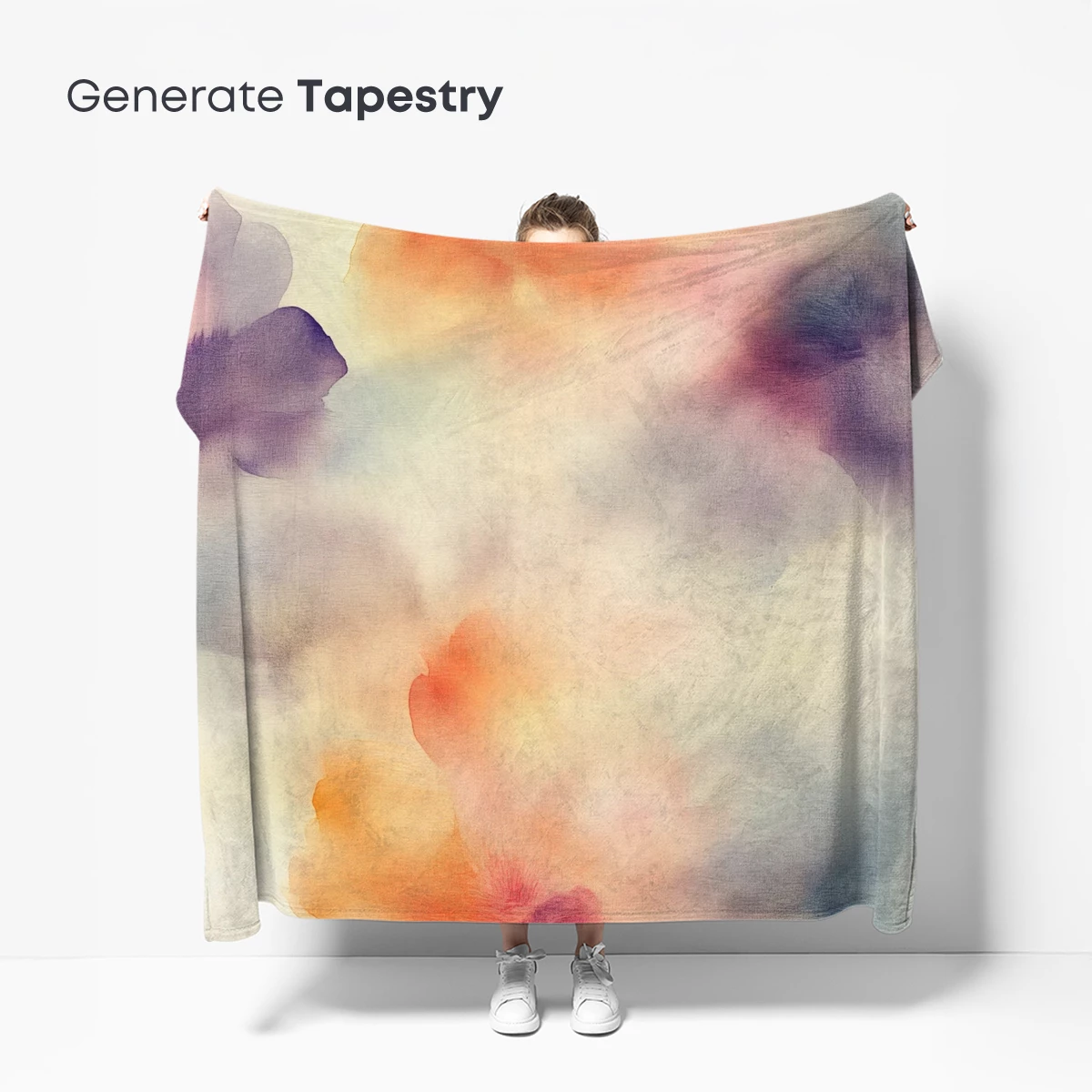 Abstract Floral Symphony in Watercolor Hues - Image 5