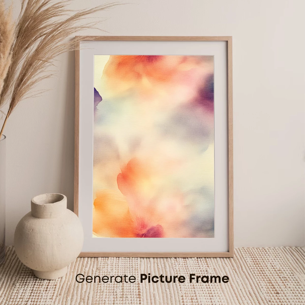 Abstract Floral Symphony in Watercolor Hues - Image 7