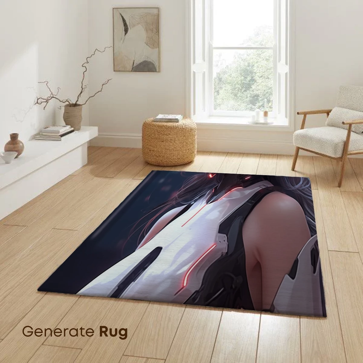 Cybernetic Muse: Futuristic Elegance in Steel and Light - Image 6