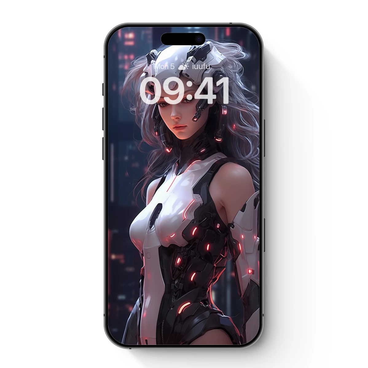 Cybernetic Muse: Futuristic Elegance in Steel and Light