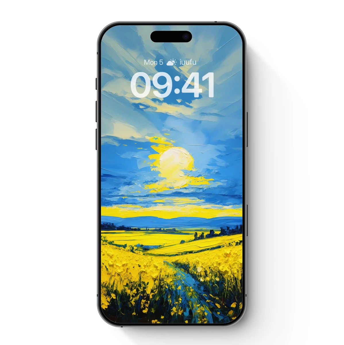 Golden Fields Under a Vivid Sky