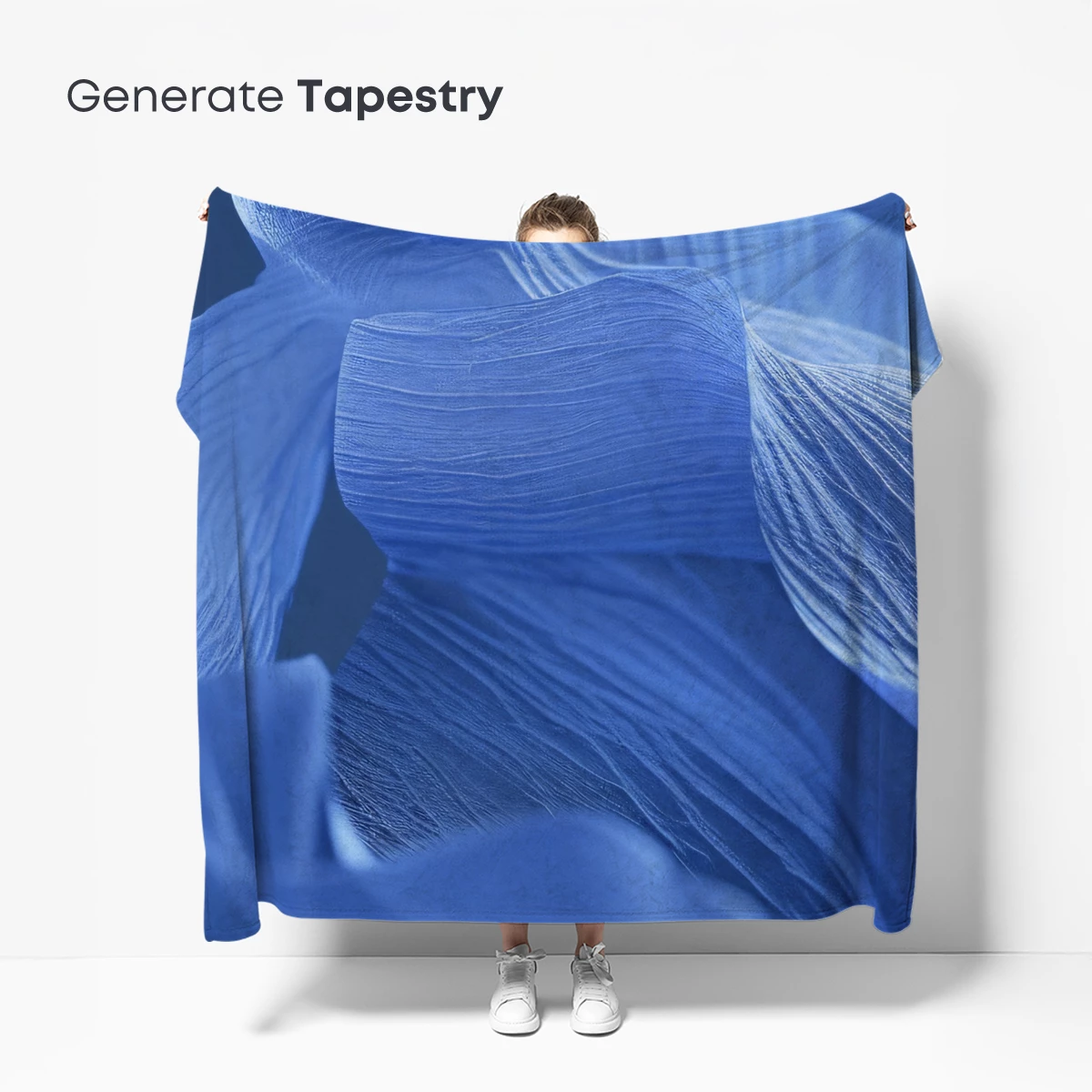 Ethereal Blue Silk Waves - Image 5