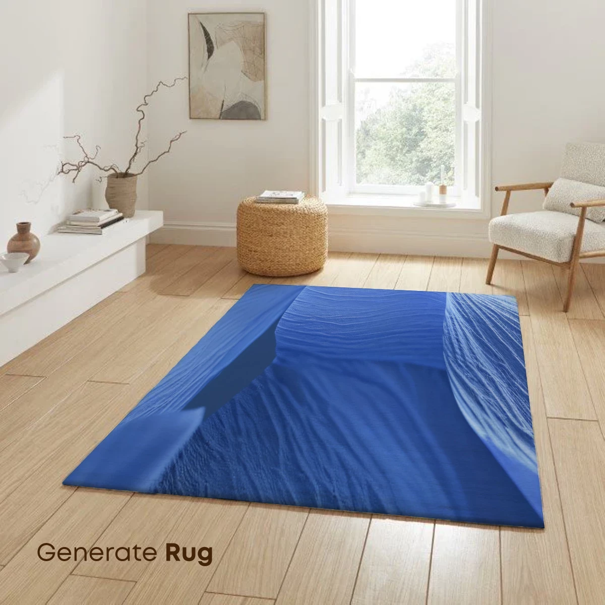 Ethereal Blue Silk Waves - Image 6