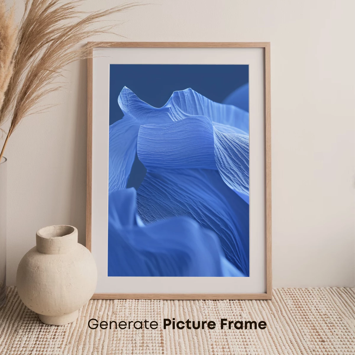 Ethereal Blue Silk Waves - Image 7