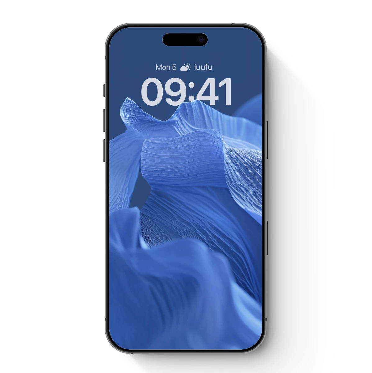 Ethereal Blue Silk Waves