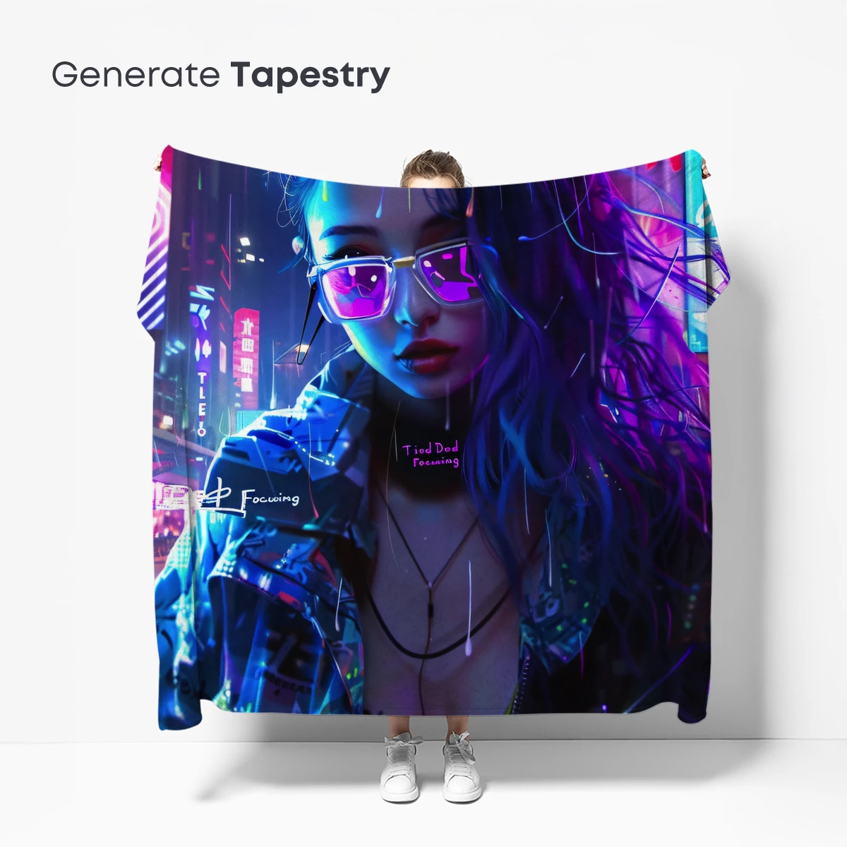 Neon Cyberpunk Muse: Futuristic Urban Fantasy - Image 5