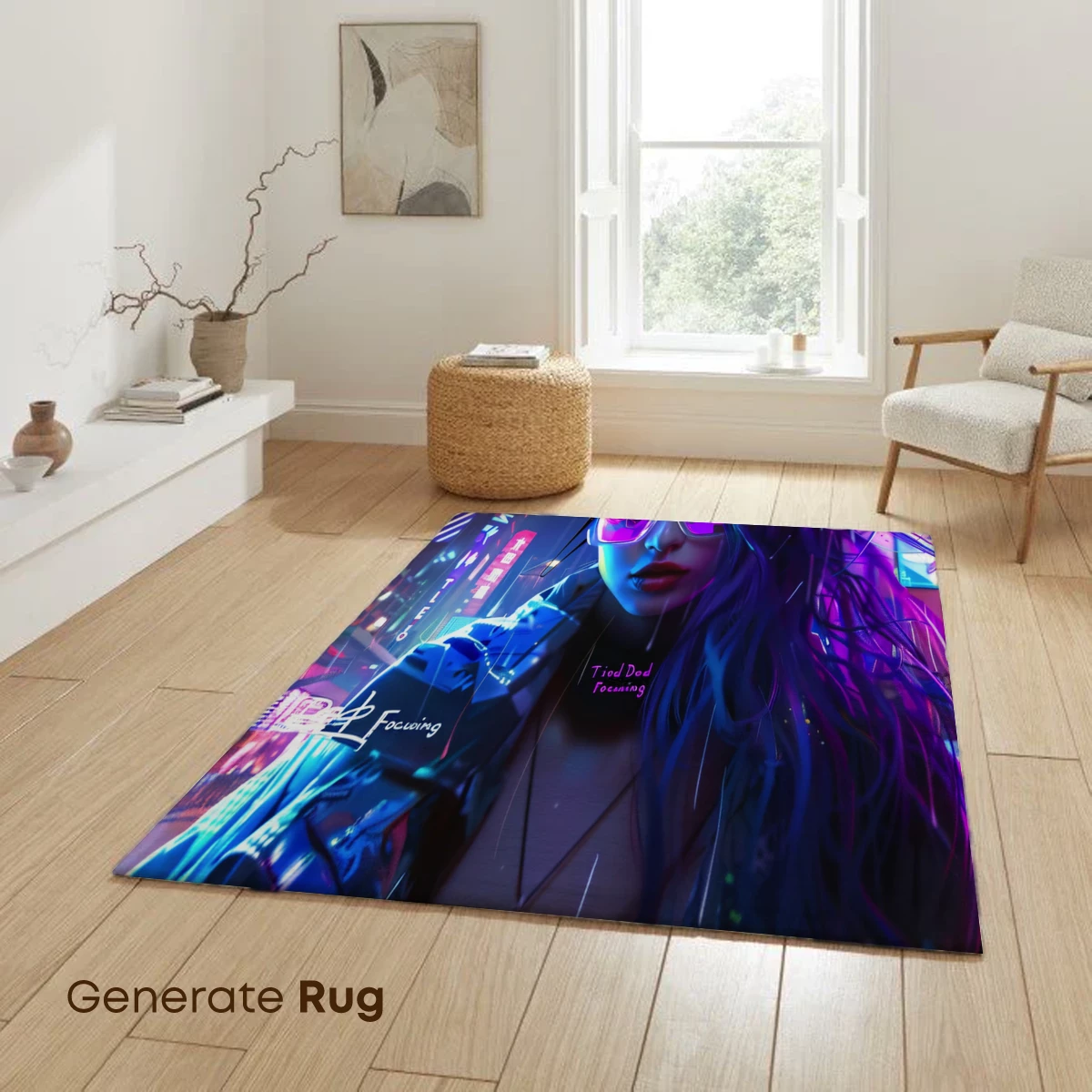 Neon Cyberpunk Muse: Futuristic Urban Fantasy - Image 6