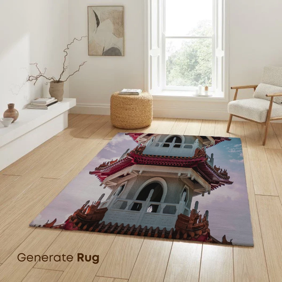 Elegant Pagoda Under Azure Skies - Image 6