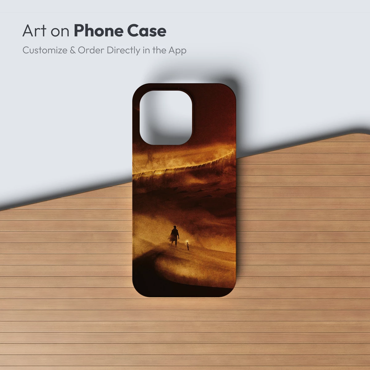 Desert Wanderer Under Crimson Skies - Image 2