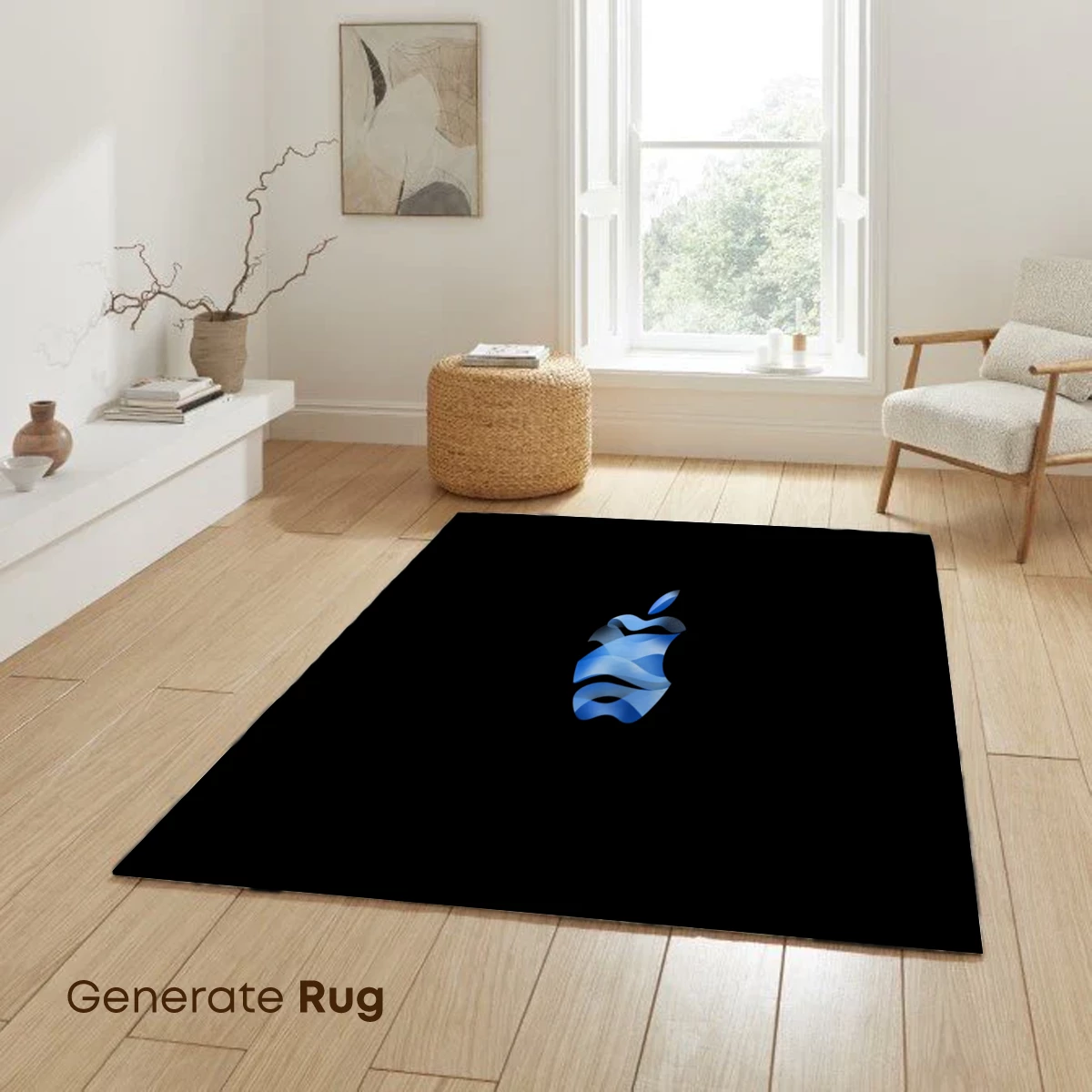 Blue Apple Logo: Digital Artistry in Motion - Image 6