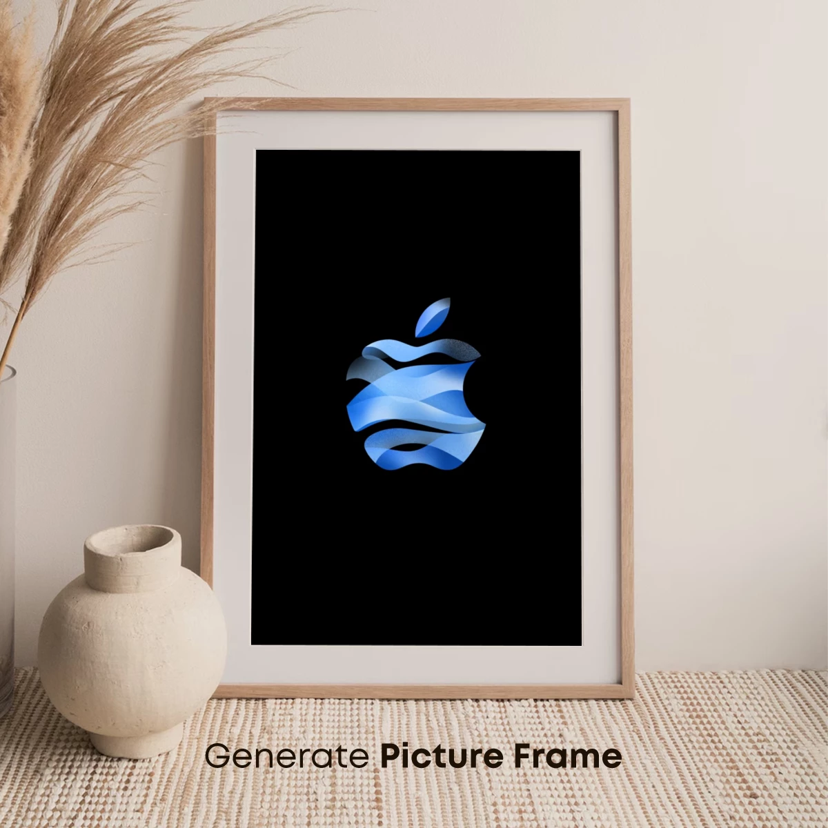 Blue Apple Logo: Digital Artistry in Motion - Image 7
