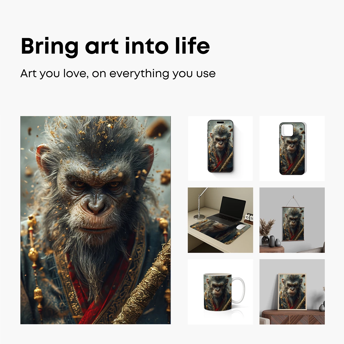 Epic Warrior Monkey: Mythical Dust Storm - Image 2