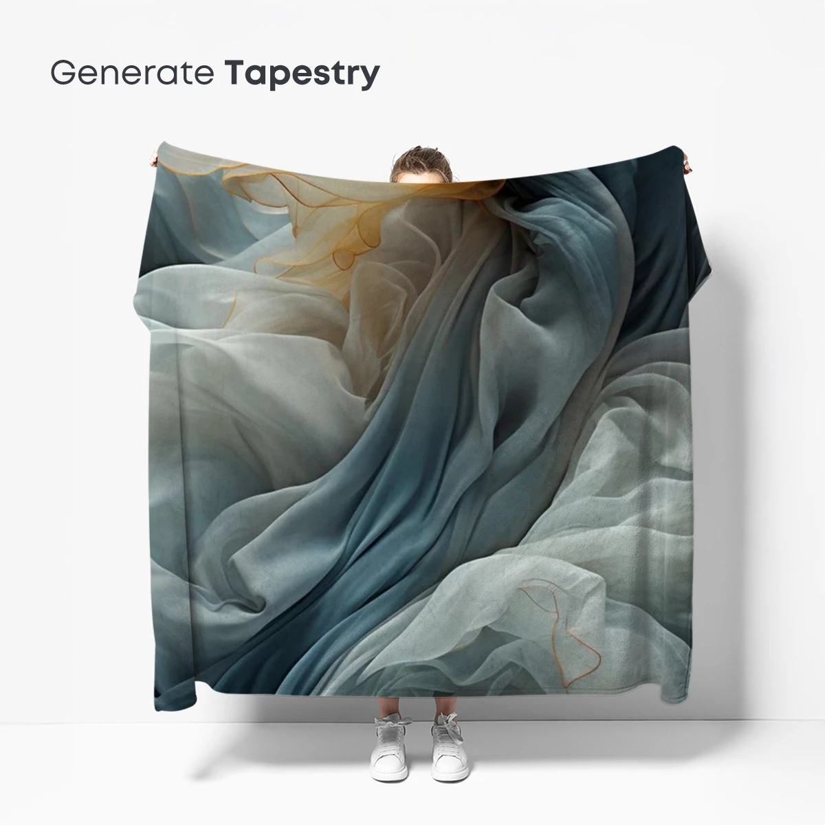 Ethereal Silk Symphony: Flowing Fabric in Dreamlike Hues - Image 5