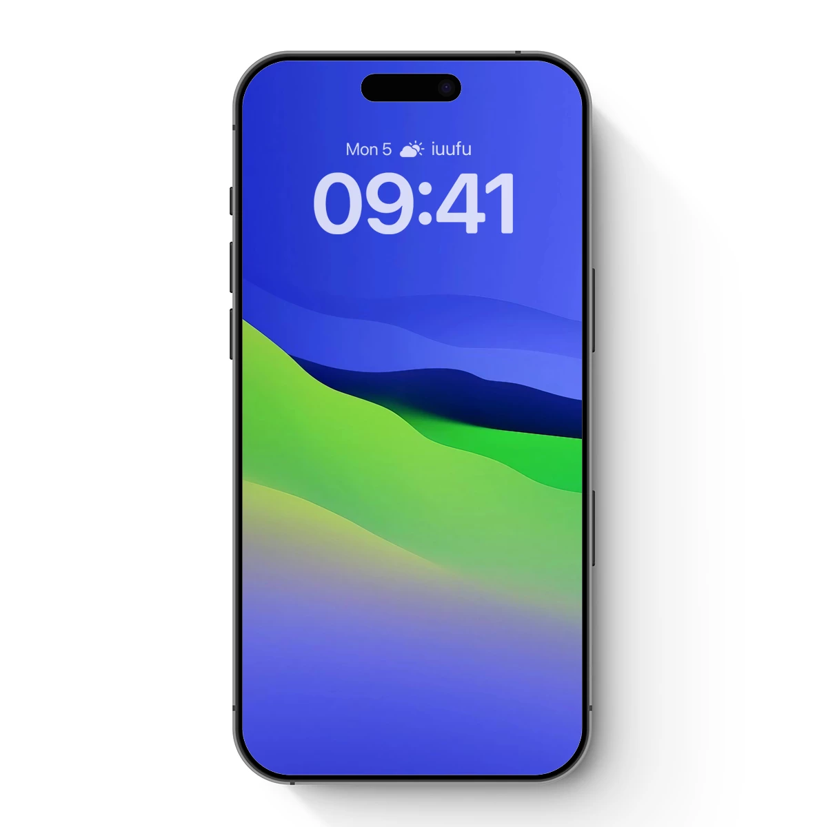 Abstract Horizon: Blue-Green Gradient Waves