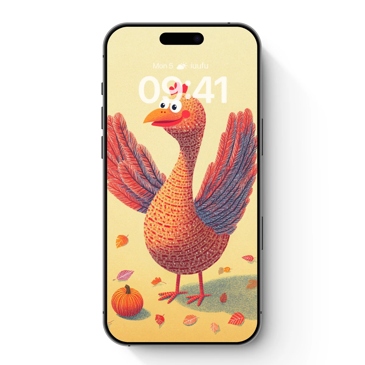 Autumnal Rooster: Festive Feathers and Pumpkin Patch