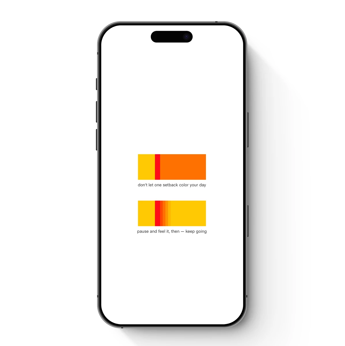 Colorful Resilience: Minimalist Motivation Art