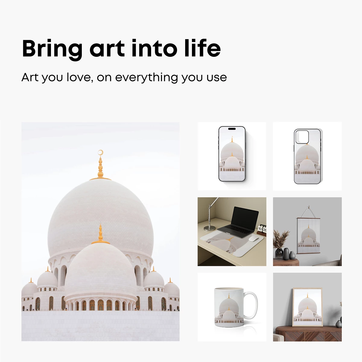 Elegant White Domes Under Golden Crescents - Image 2
