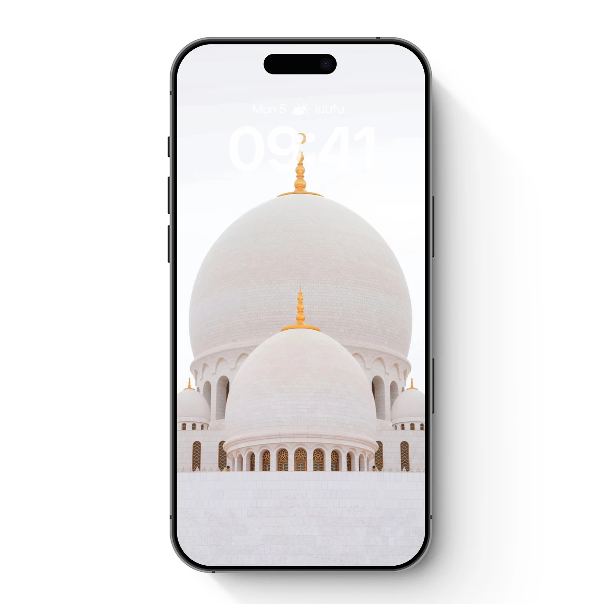Elegant White Domes Under Golden Crescents