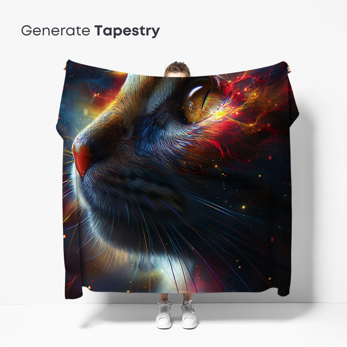 Cosmic Cat: A Galaxy-Eyed Feline Odyssey - Image 5