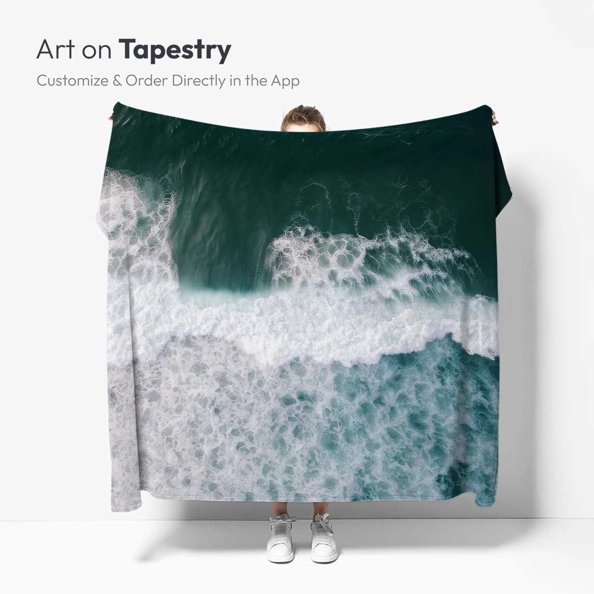 Aerial Ocean Symphony: Turquoise Waves Clash - Image 5