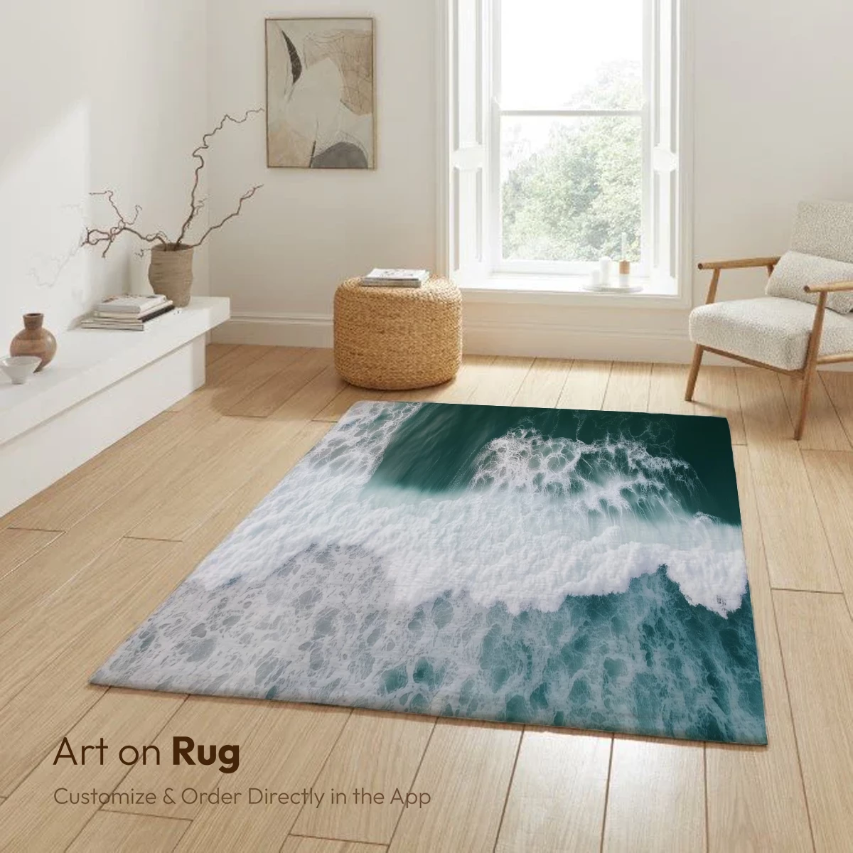 Aerial Ocean Symphony: Turquoise Waves Clash - Image 6