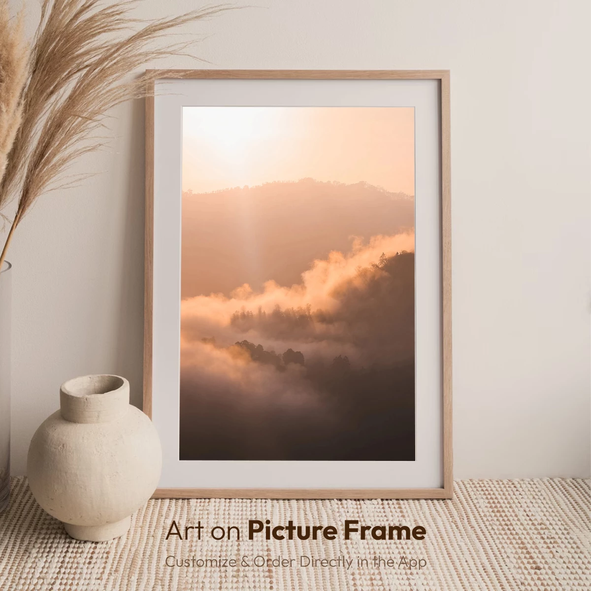 Golden Mist Over Serene Peaks - Image 7