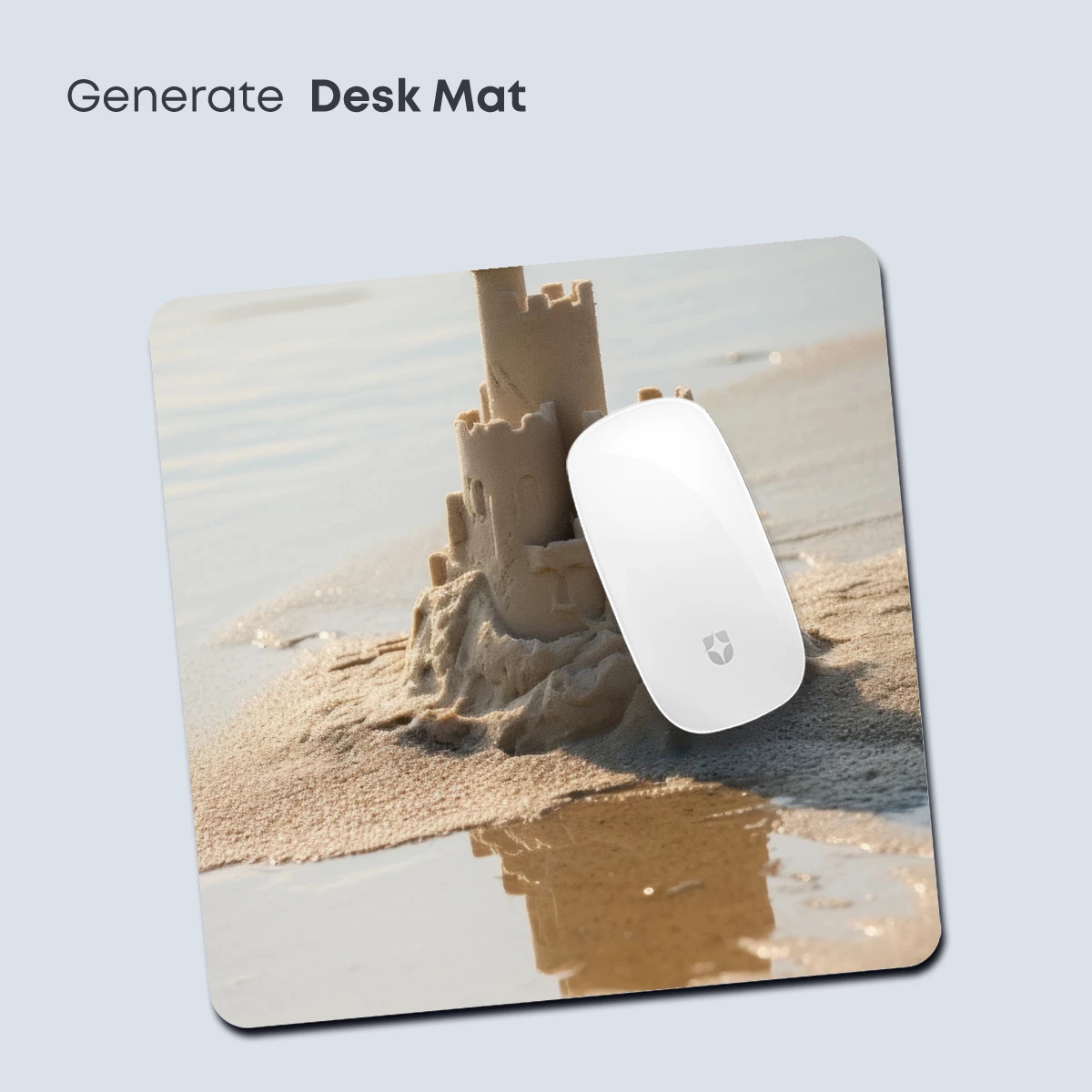 Sandcastle Reflections: Beachside Artistry - Image 4