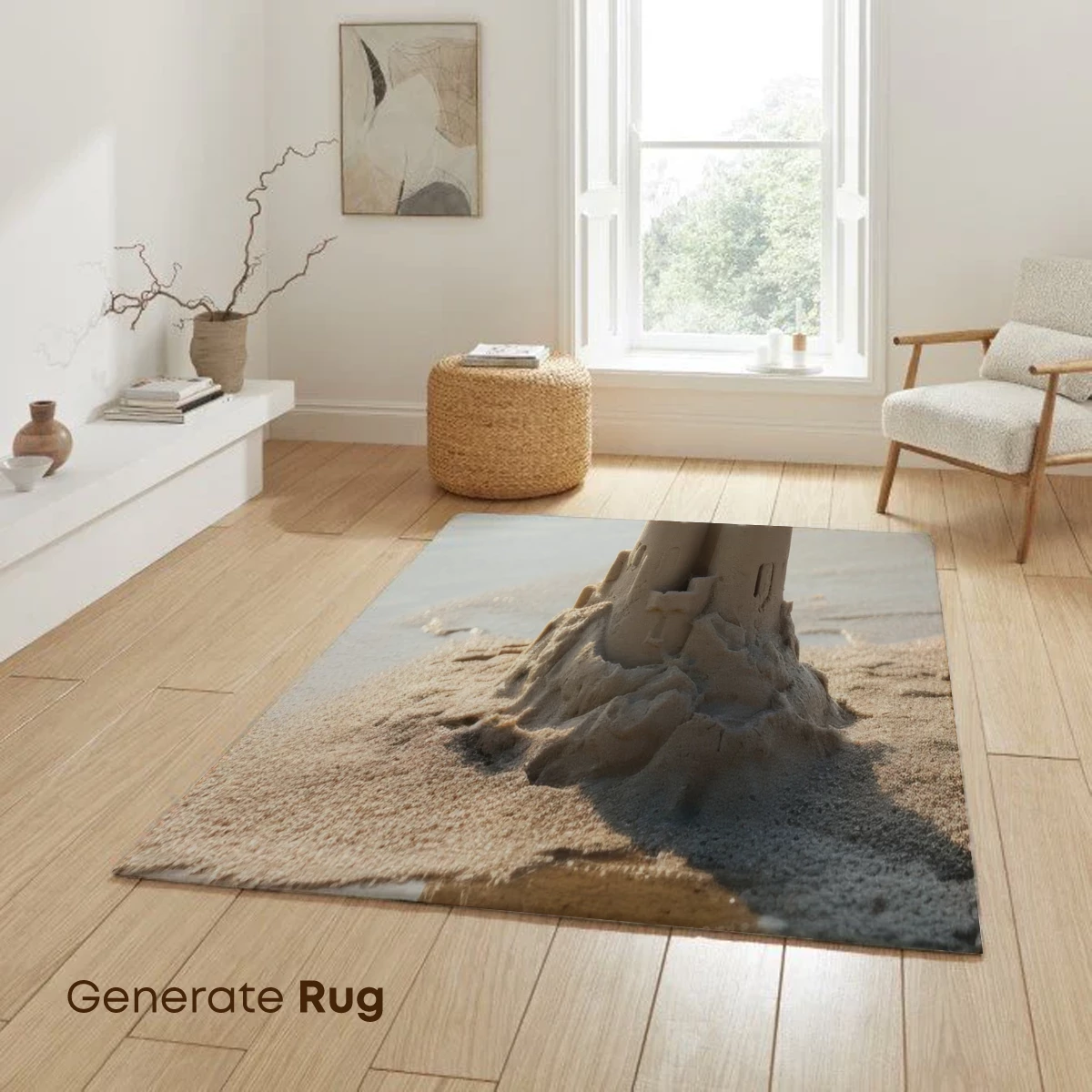 Sandcastle Reflections: Beachside Artistry - Image 6