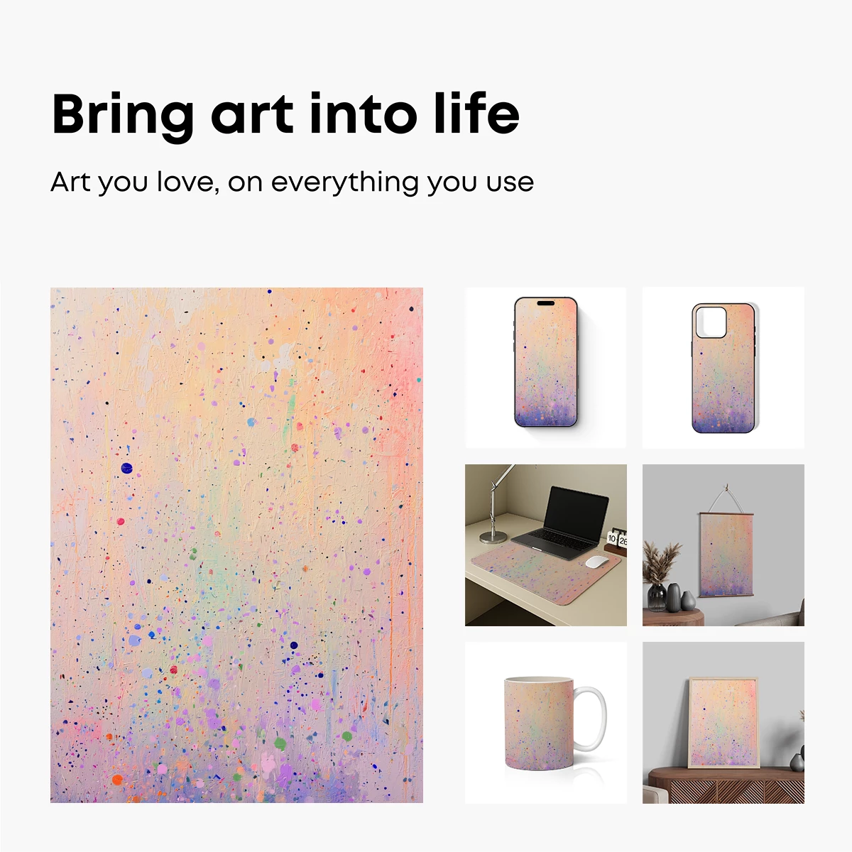 Splatter Symphony: Pastel Dreamscape - Image 2