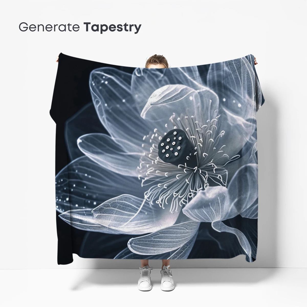 Ethereal Lotus Bloom: X-Ray Vision Artistry - Image 5