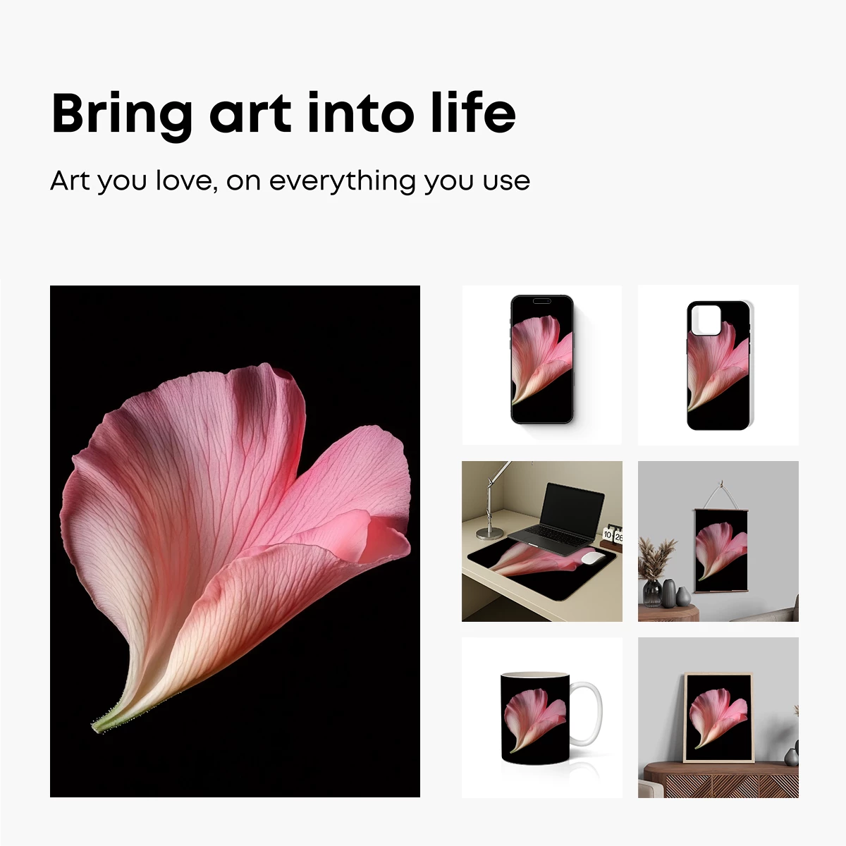 Ethereal Petal Whisper: Soft Pink Elegance - Image 2