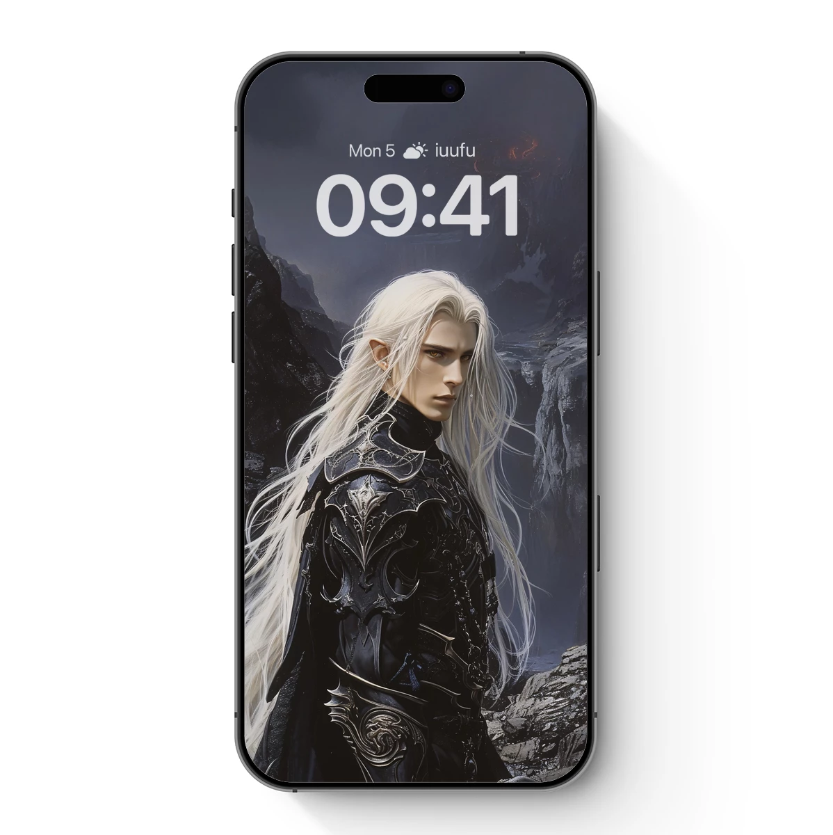 Eternal Warrior: Gothic Fantasy Armor in Snowy Peaks