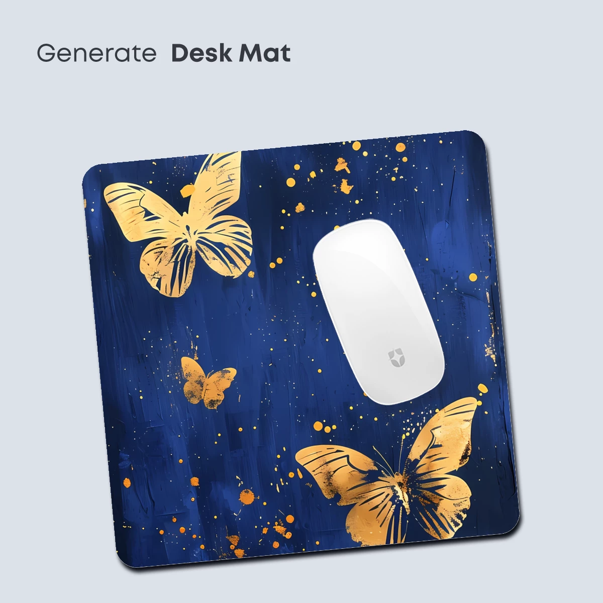 Golden Butterflies in Midnight Blue - Image 4