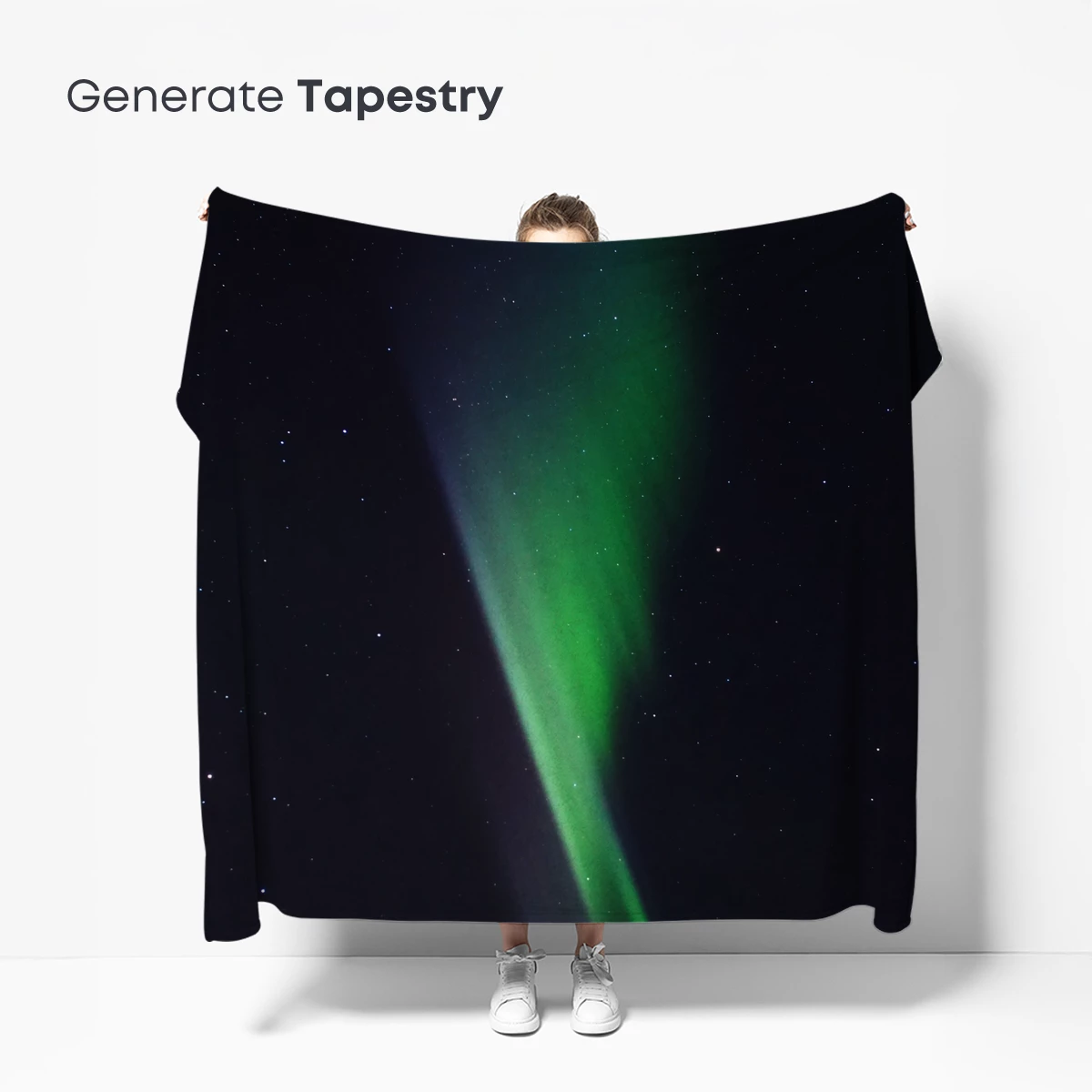 Aurora's Green Veil in Starlit Skies - Image 5